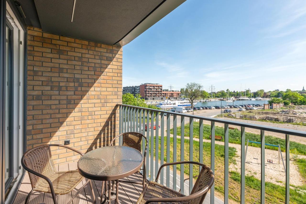 Chlebova - Riverside View Terrace, Free Parking, Gym & Kidsplay By Downtown Apartments Gdansk Exterior photo