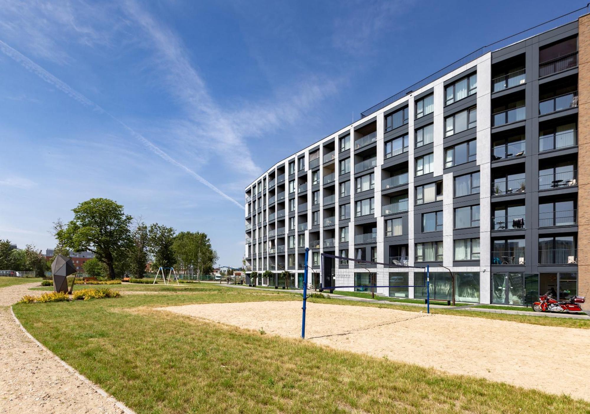 Chlebova - Riverside View Terrace, Free Parking, Gym & Kidsplay By Downtown Apartments Gdansk Exterior photo