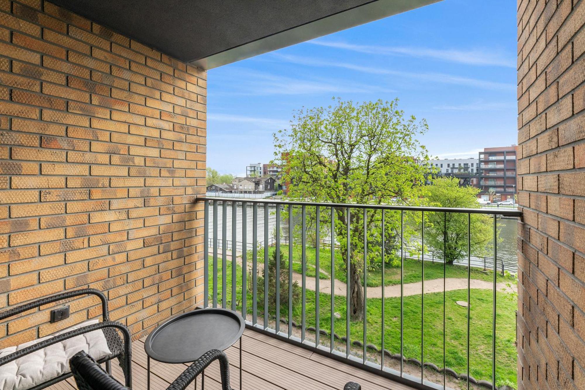 Chlebova - Riverside View Terrace, Free Parking, Gym & Kidsplay By Downtown Apartments Gdansk Exterior photo